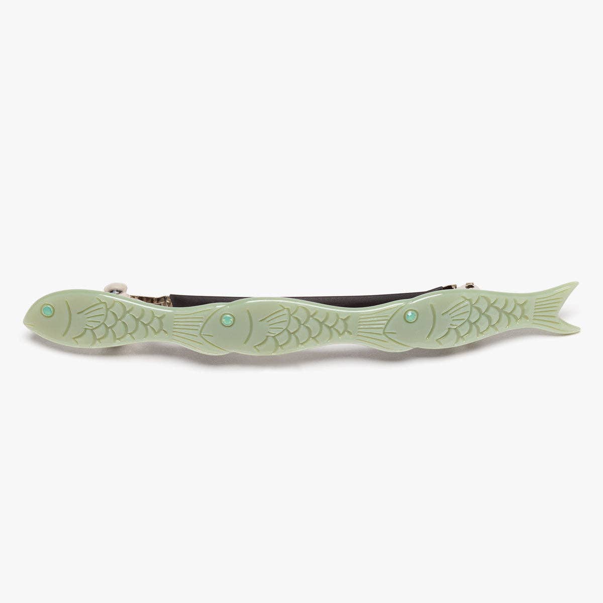Jade Fish Green Acetate Women's French Barrette Hair Clip - Lalka Beauty Co.