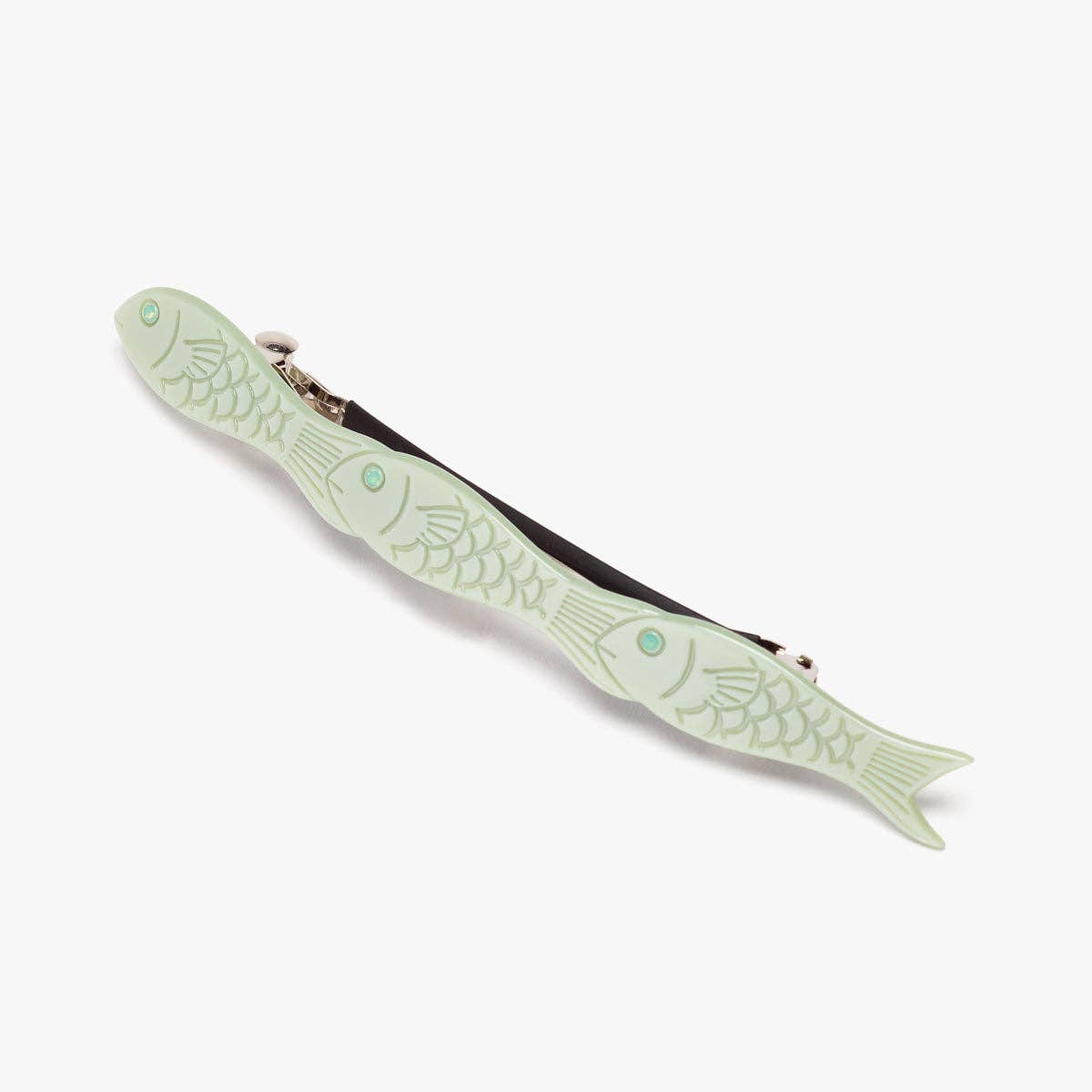 Jade Fish Green Acetate Women's French Barrette Hair Clip - Lalka Beauty Co.