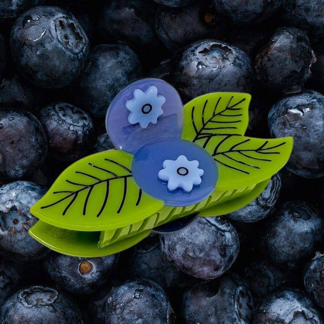 Large Blueberry Hair Claw Clip - Lalka Beauty Co.