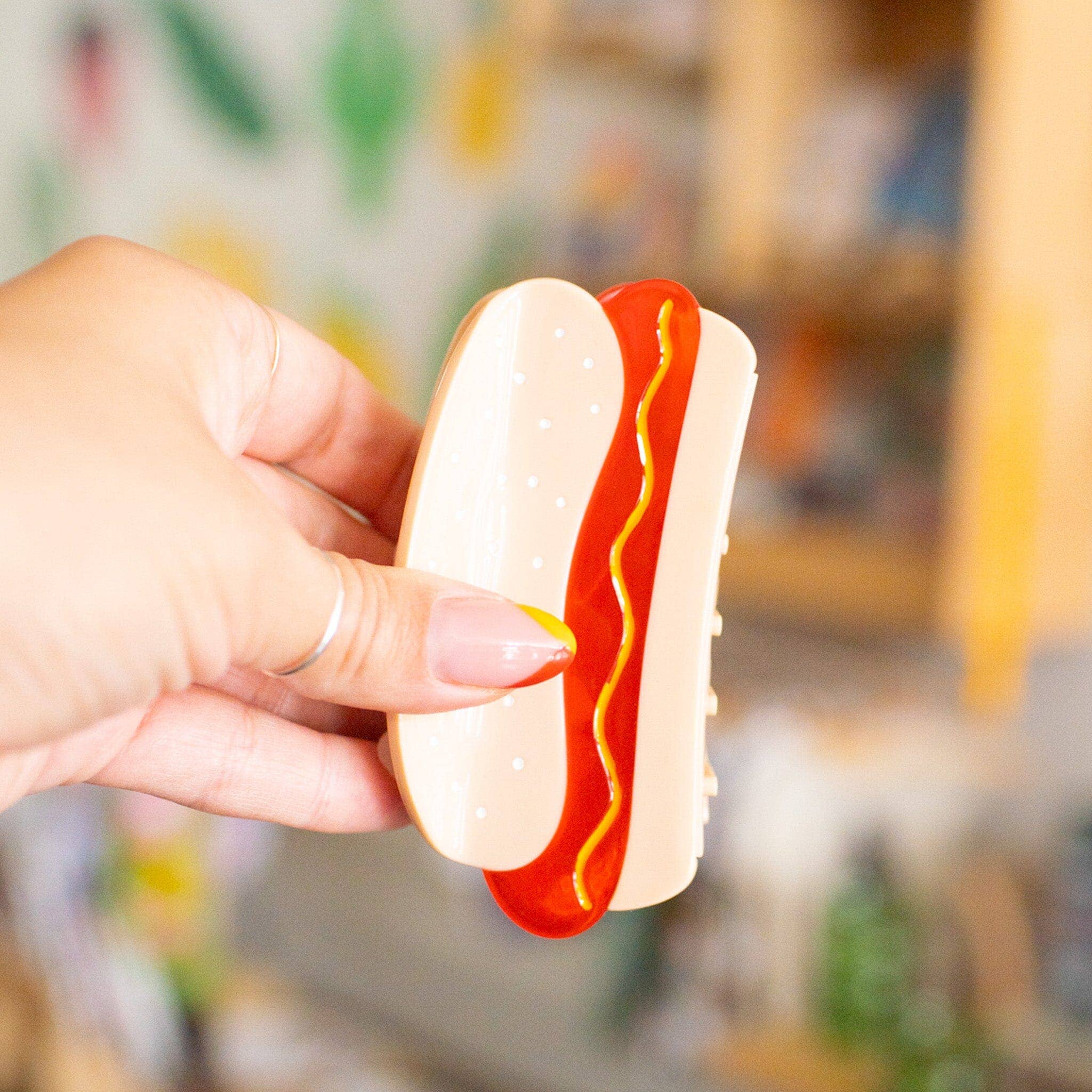 Large Hot Dog Hair Claw Clip - Lalka Beauty Co.