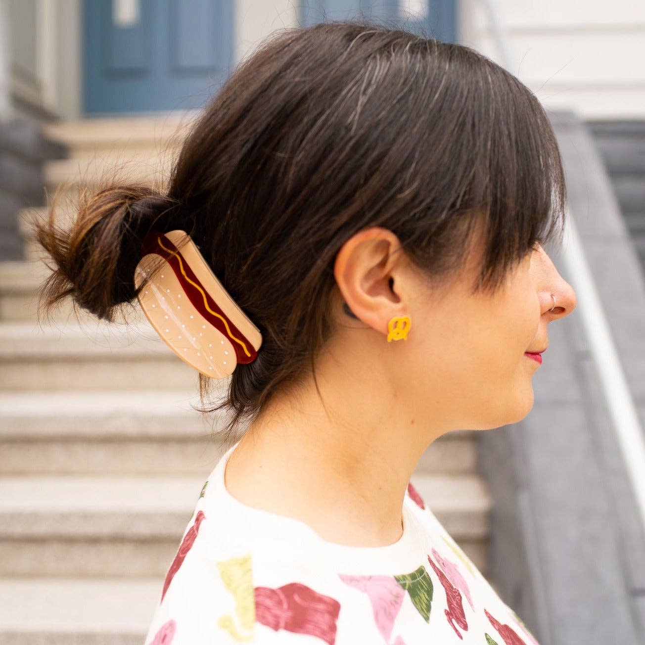 Large Hot Dog Hair Claw Clip - Lalka Beauty Co.