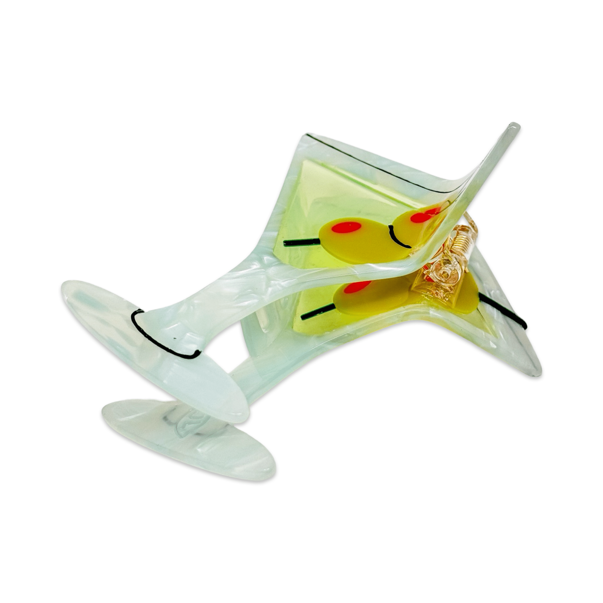 Large Martini Hair Claw Clip - Lalka Beauty Co.