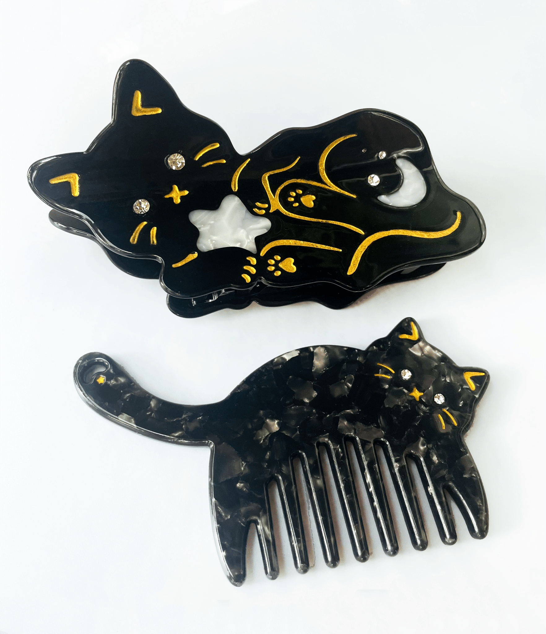 Midnight Kitty Mini Comb - Lalka Beauty Co.