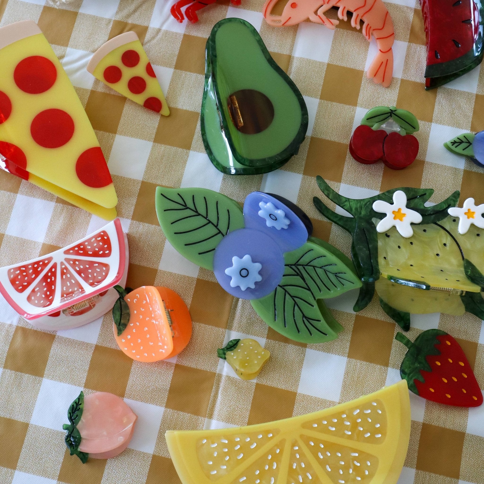 Mini Peach Hair Claw Clip - Lalka Beauty Co.