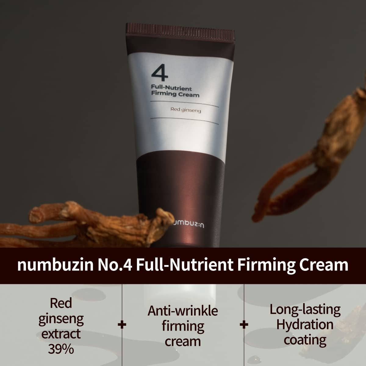 Numbuzin No.4 Full - Nutrient Firming Cream Red Ginseng Extract 2.02fl.oz. - Lalka Beauty Co.