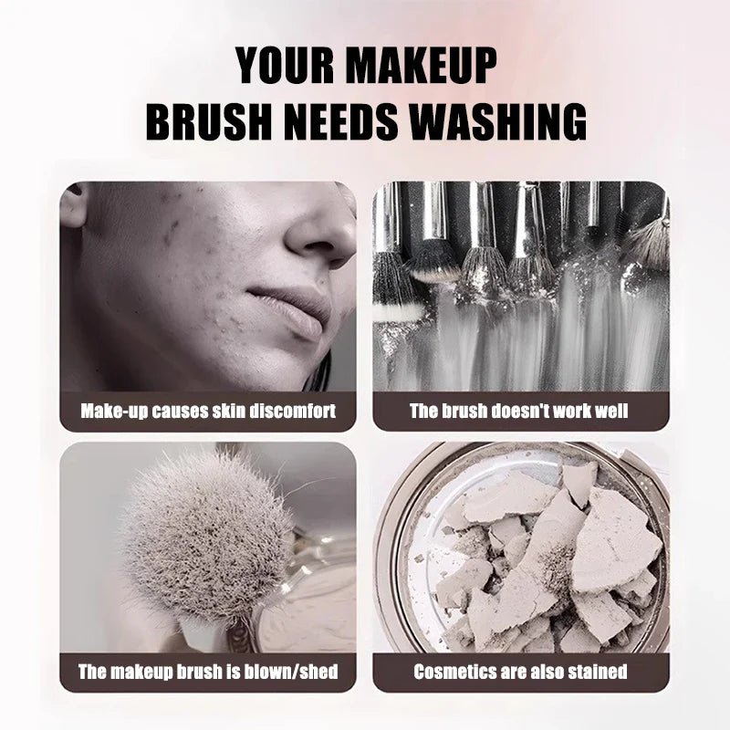 💄 Portable Electric Makeup Brush CleanerAutomatic Spinner, Drying Rack &amp; Sterilizer | Professional Brush Cleaning Kit - Lalka Beauty Co.