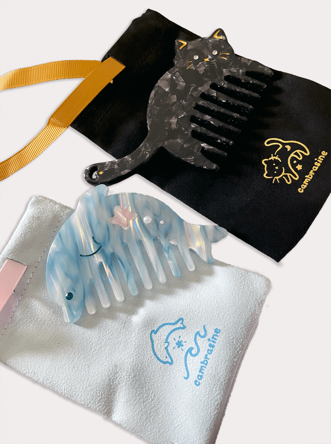 Ripple Dolphin Mini Comb - Lalka Beauty Co.