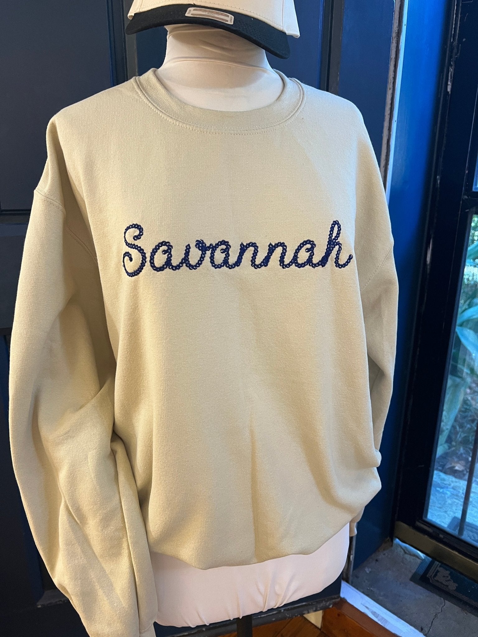Savannah Sweatshirt, Embroidered, Chain Stitch - Lalka Beauty Co.