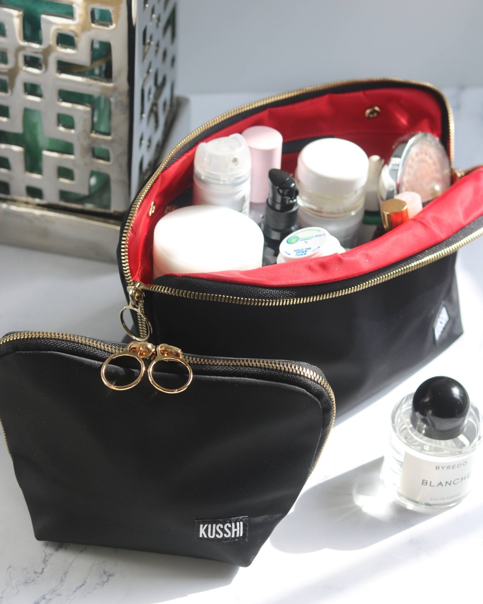 Signature Makeup Bag - Machine Washable Medium Cosmetic Bag - Lalka Beauty Co.