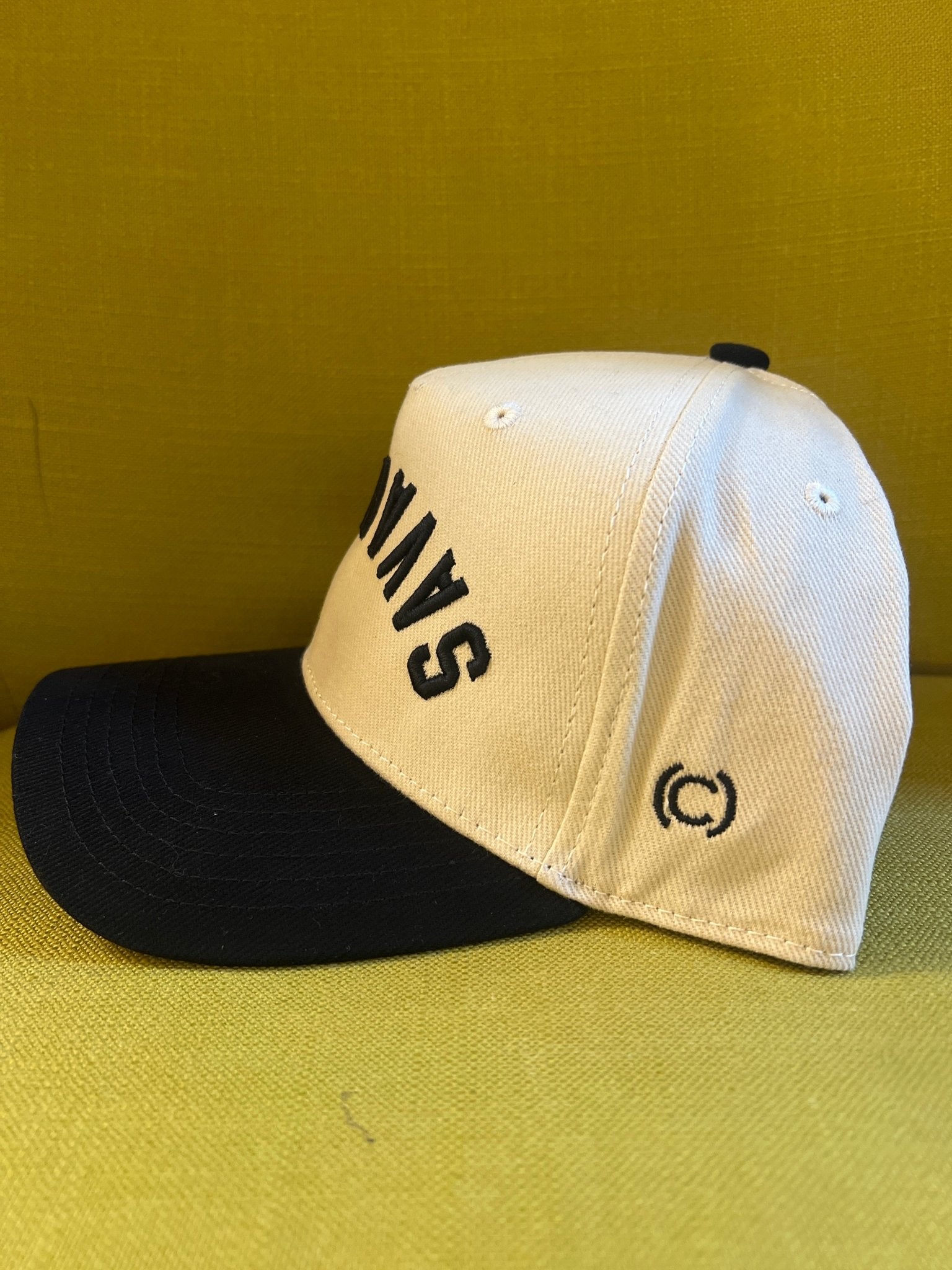 The Upside Down Two - Tone Hat - Savannah black/cream 100% cotton - Lalka Beauty Co.