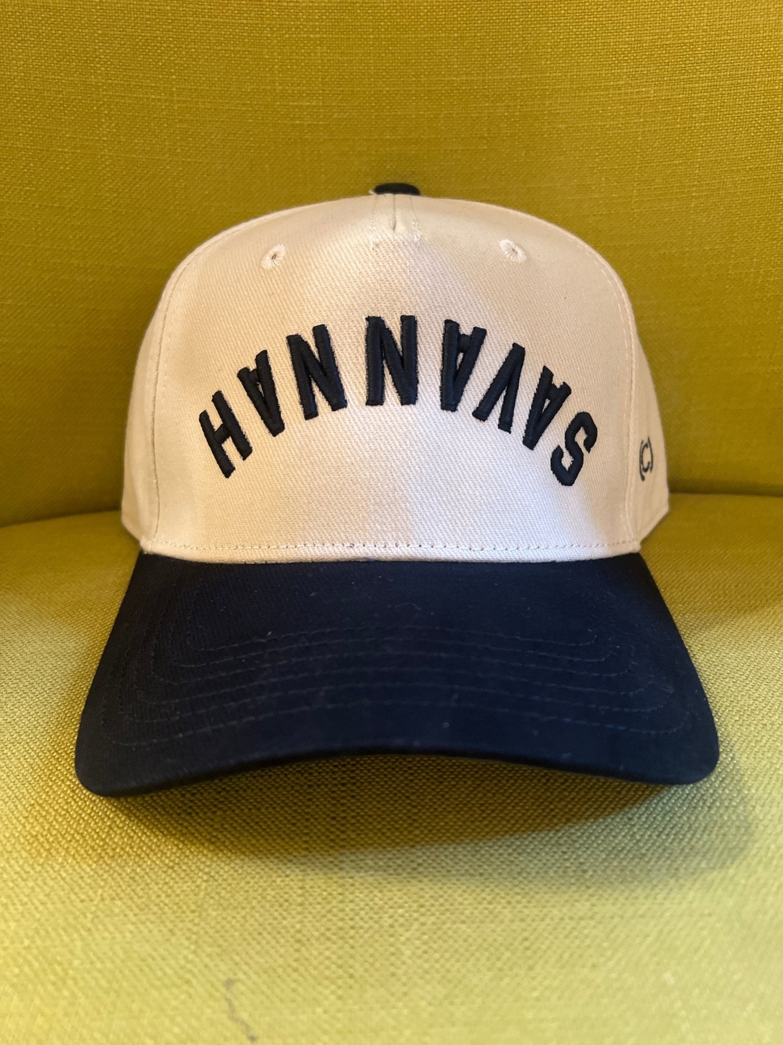 The Upside Down Two - Tone Hat - Savannah black/cream 100% cotton - Lalka Beauty Co.