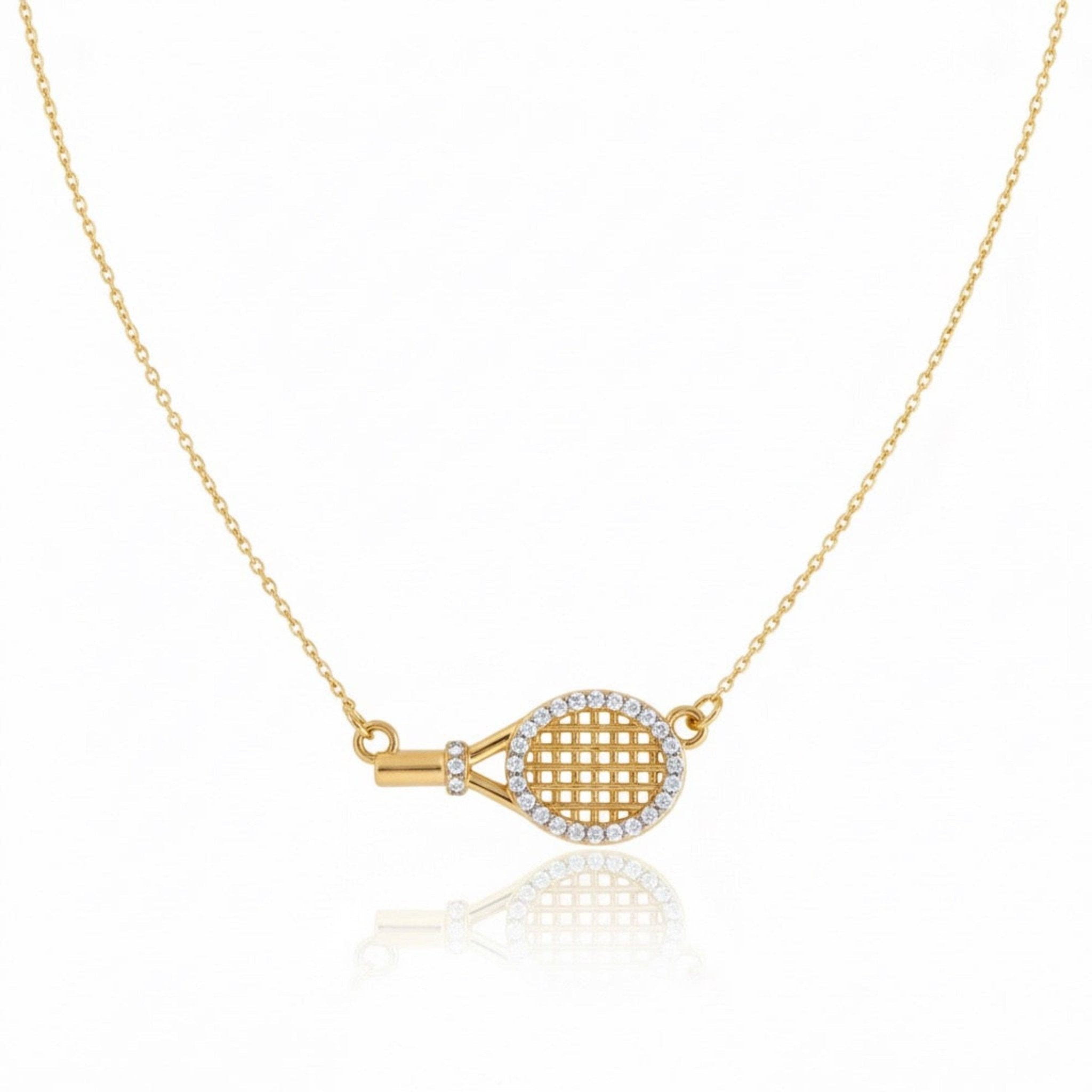 “Val” Tennis Racket Necklace - Lalka Beauty Co.