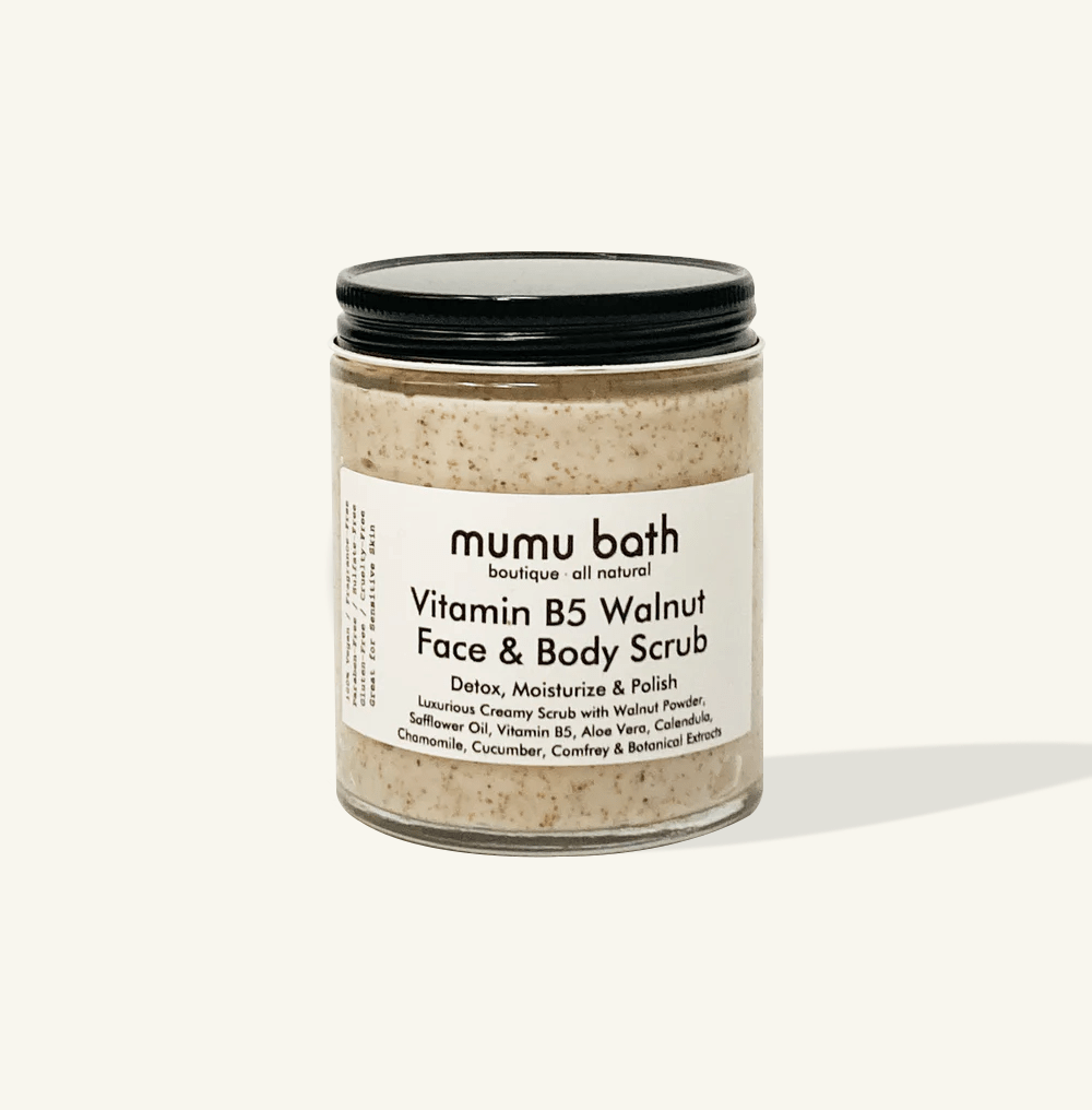 Vitamin B5 Walnut Face and Body Scrub - Lalka Beauty Co.