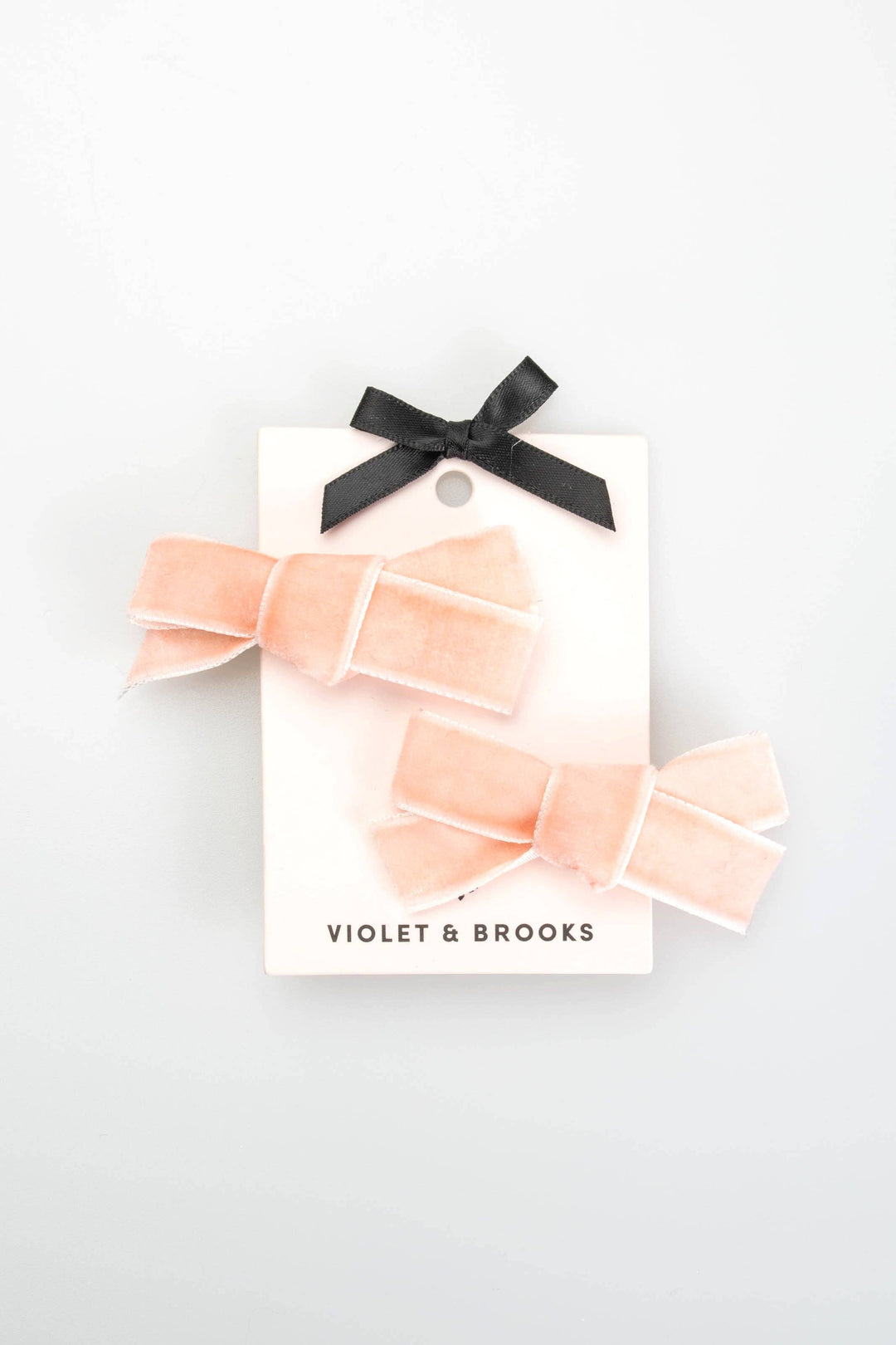 Violet & Brooks Viola Petite Bow Pair: Blush