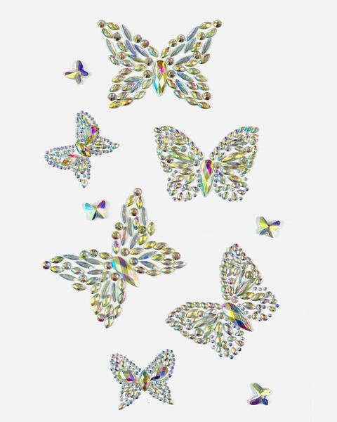 Lunautics "Social Butterfly" Self Adhesive Body Jewel Mix Pack