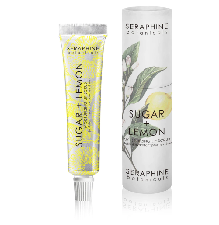 Seraphine Botanicals Sugar + Lemon Lip Scrub lip treatment